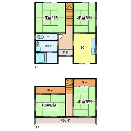 熊谷貸家の物件間取画像